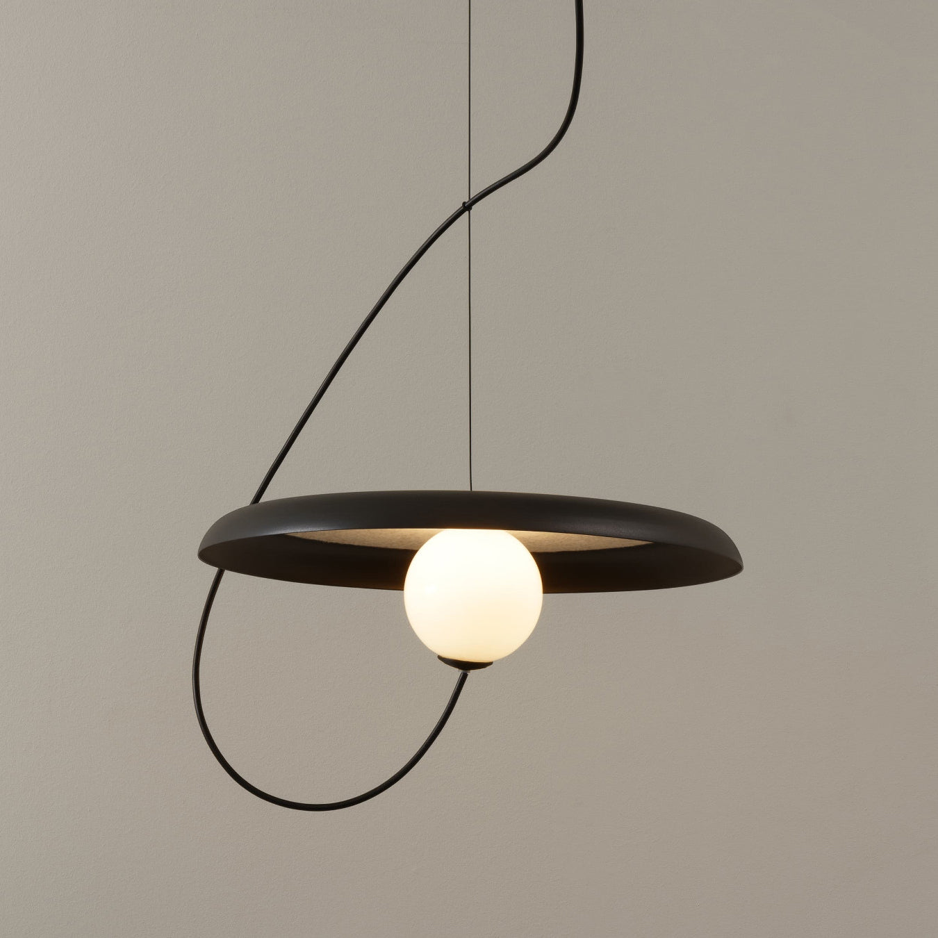 Ember Oak & Co. Acoustic Disc Pendant Lamp — Glass Design