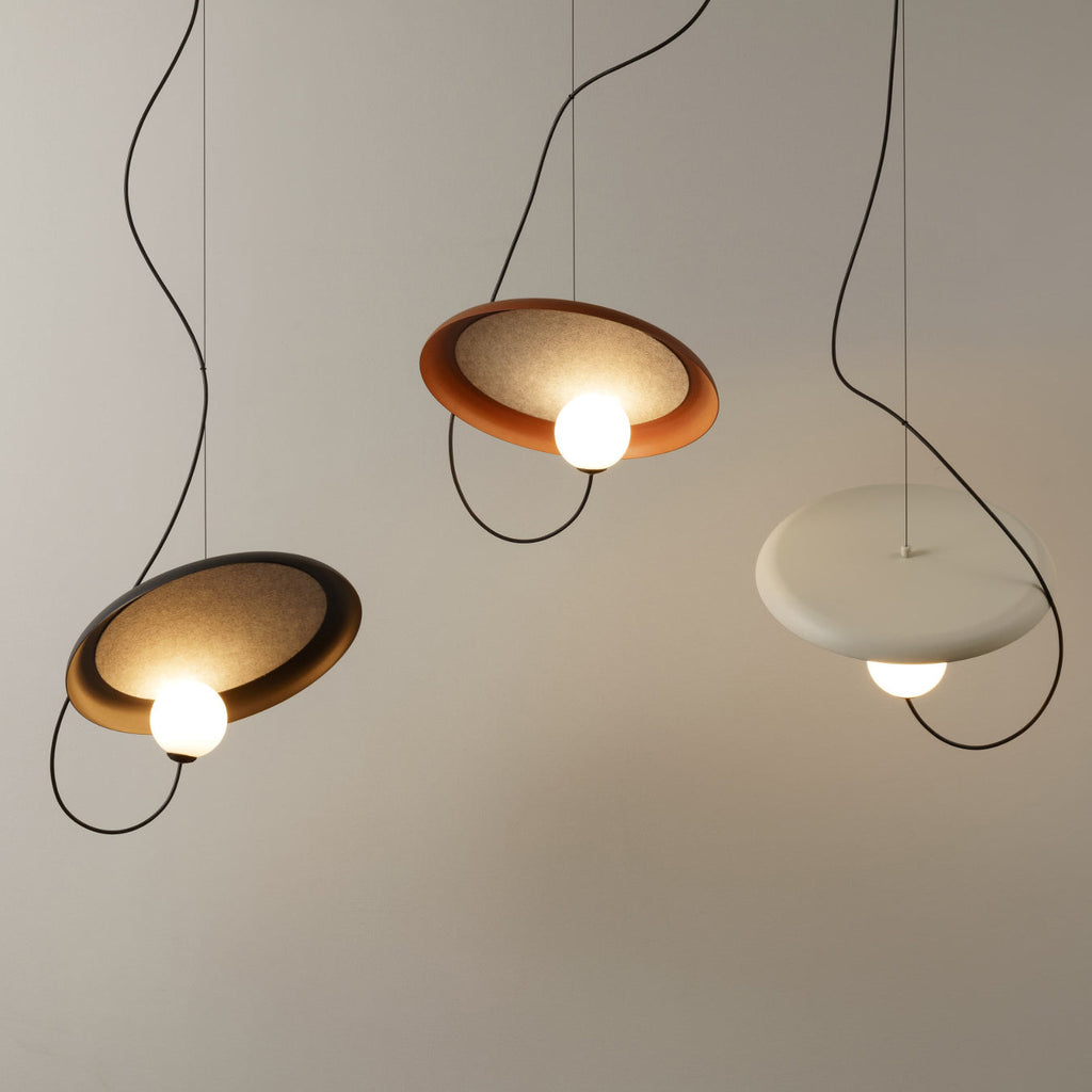 Ember Oak & Co. Acoustic Disc Pendant Lamp — Glass Design