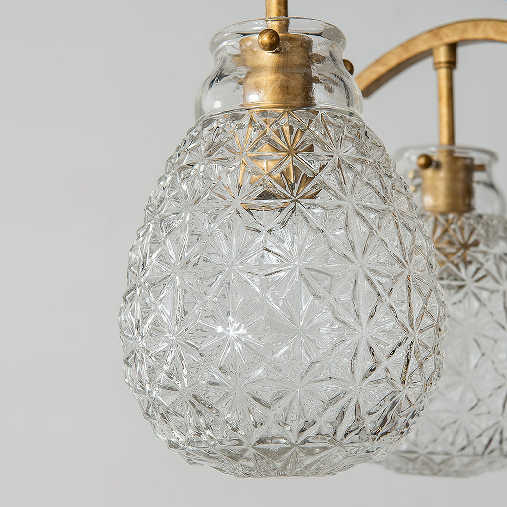 Ember Oak & Co. Adams Chandelier — Solid Brass Finish