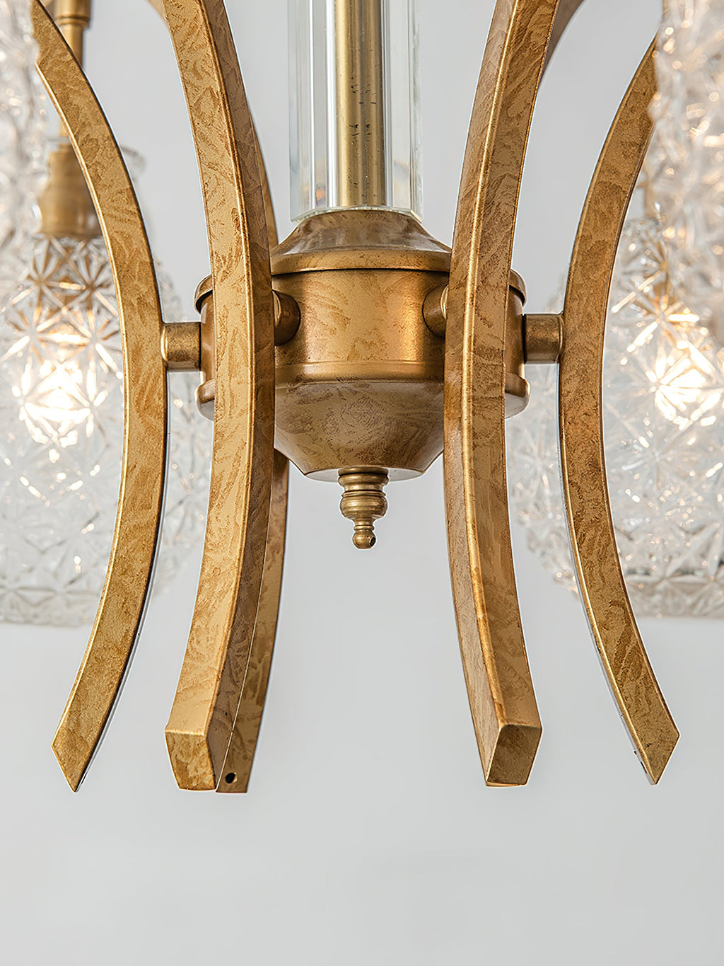 Ember Oak & Co. Adams Chandelier — Solid Brass Finish