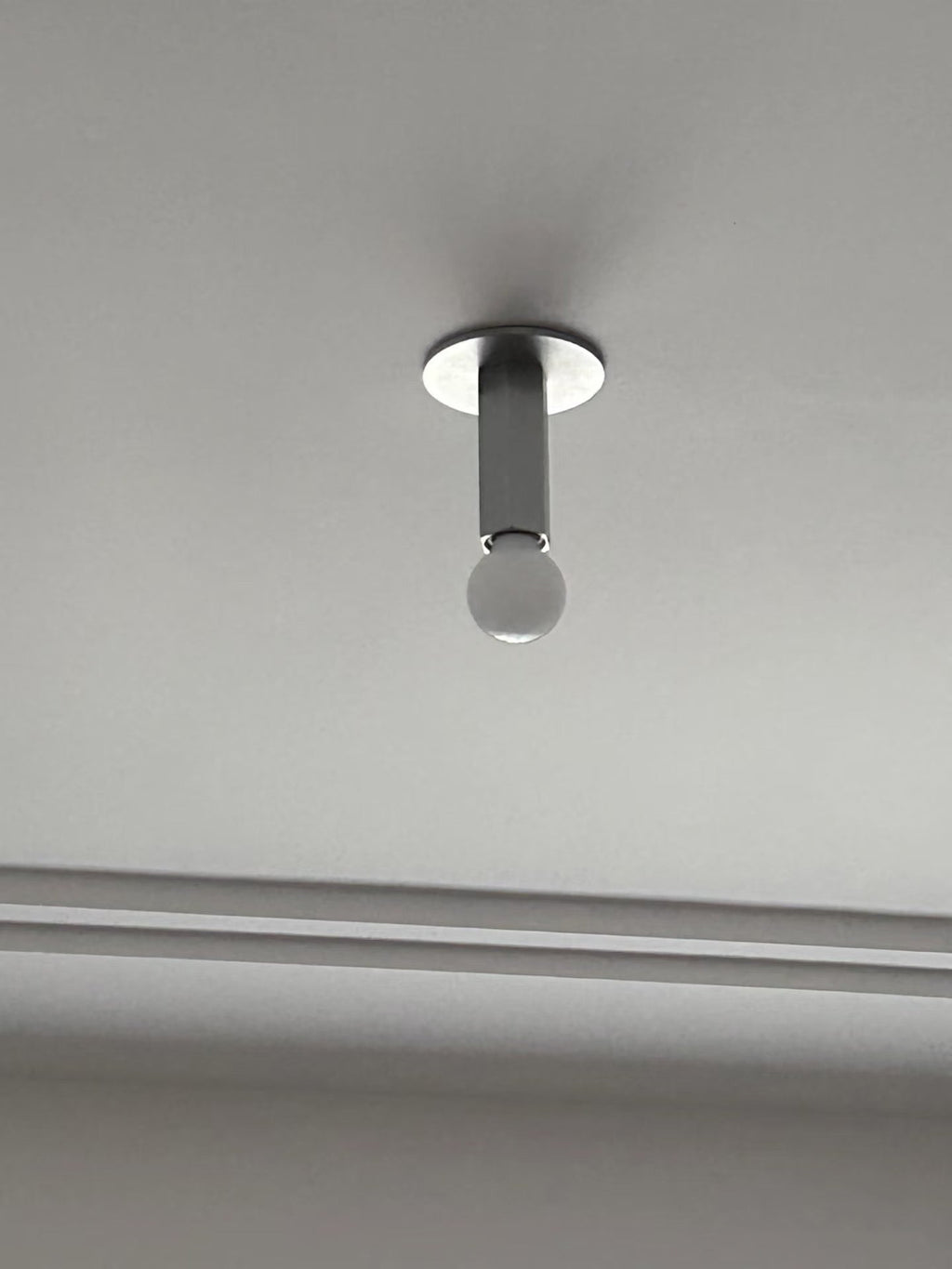 Ember Oak & Co. Adams Flush Mount Ceiling Lamp — Aluminum Design
