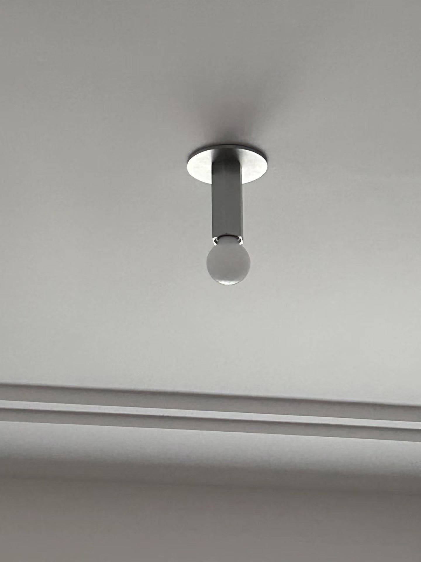 Ember Oak & Co. Adams Flush Mount Ceiling Lamp — Aluminum Design