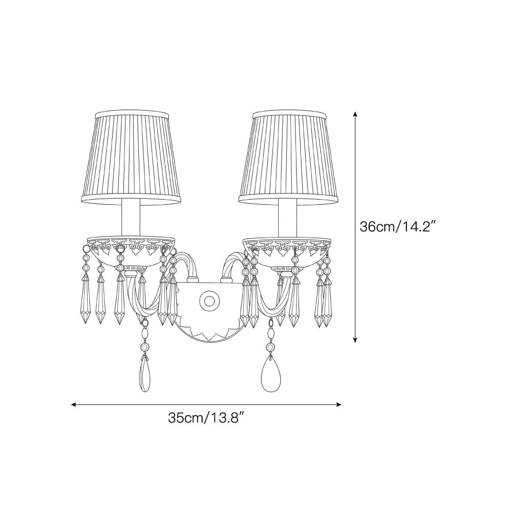 Ember Oak & Co. Adara Wall Sconce — Solid Brass Finish
