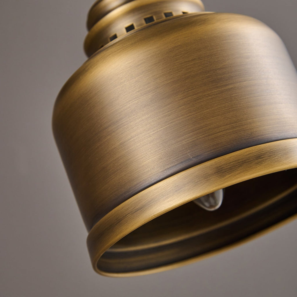 Ember Oak & Co. Addison Gooseneck Wall Lamp — Solid Brass Finish