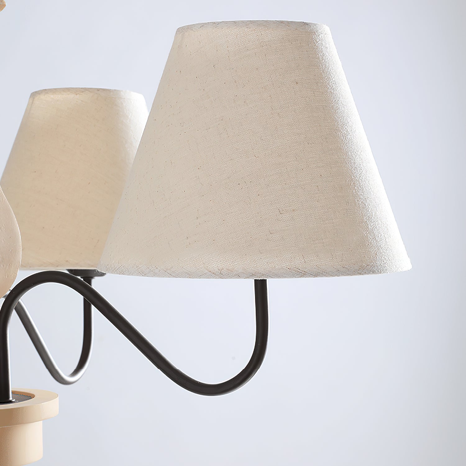 Ember Oak & Co. Adela Wood Chandelier — Metal Design
