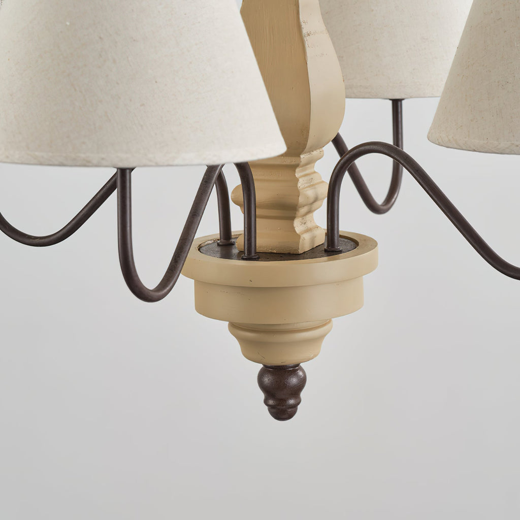 Ember Oak & Co. Adela Wood Chandelier — Metal Design