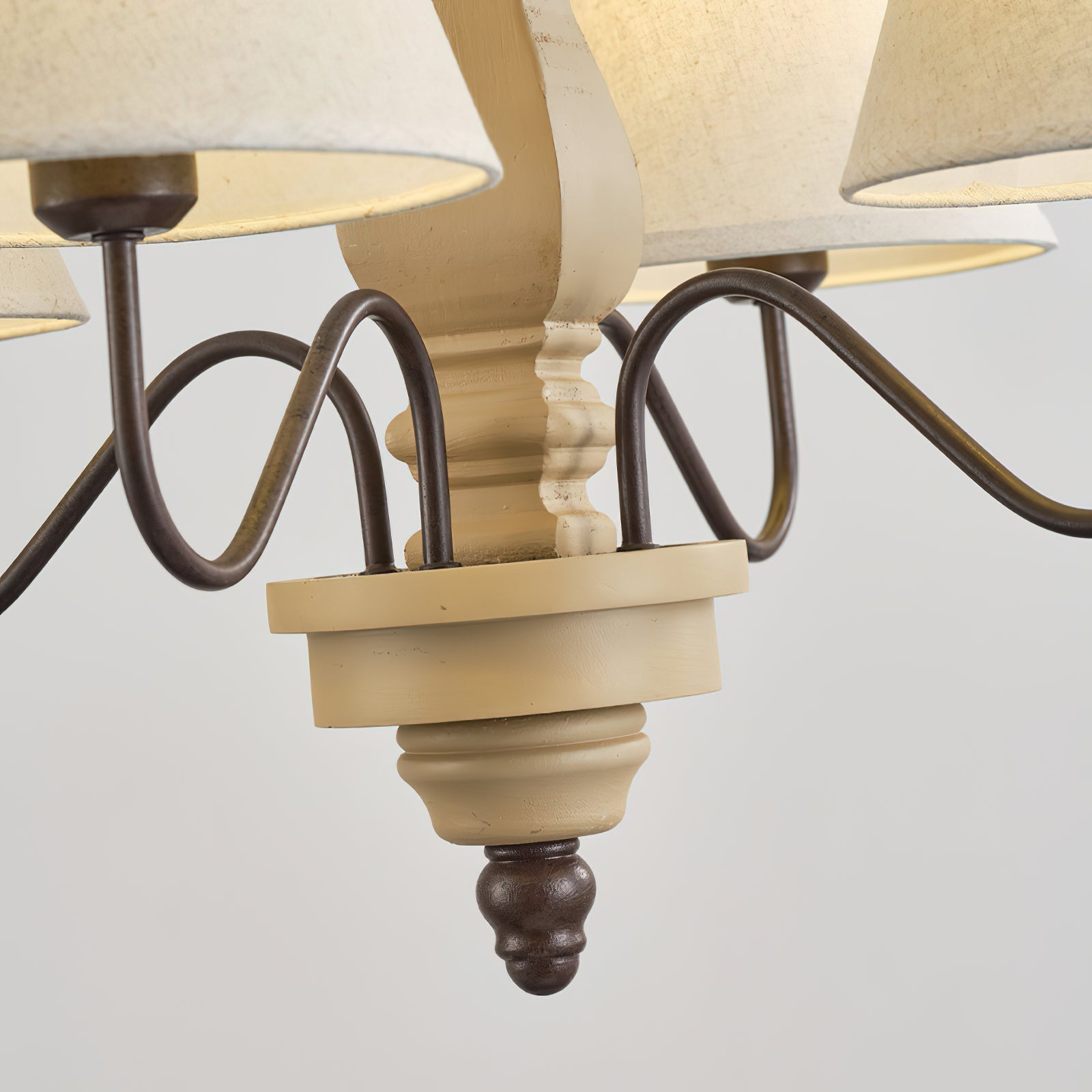 Ember Oak & Co. Adela Wood Chandelier — Metal Design