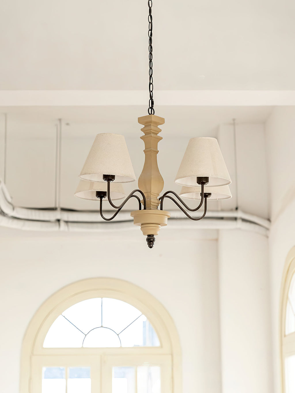 Ember Oak & Co. Adela Wood Chandelier — Metal Design