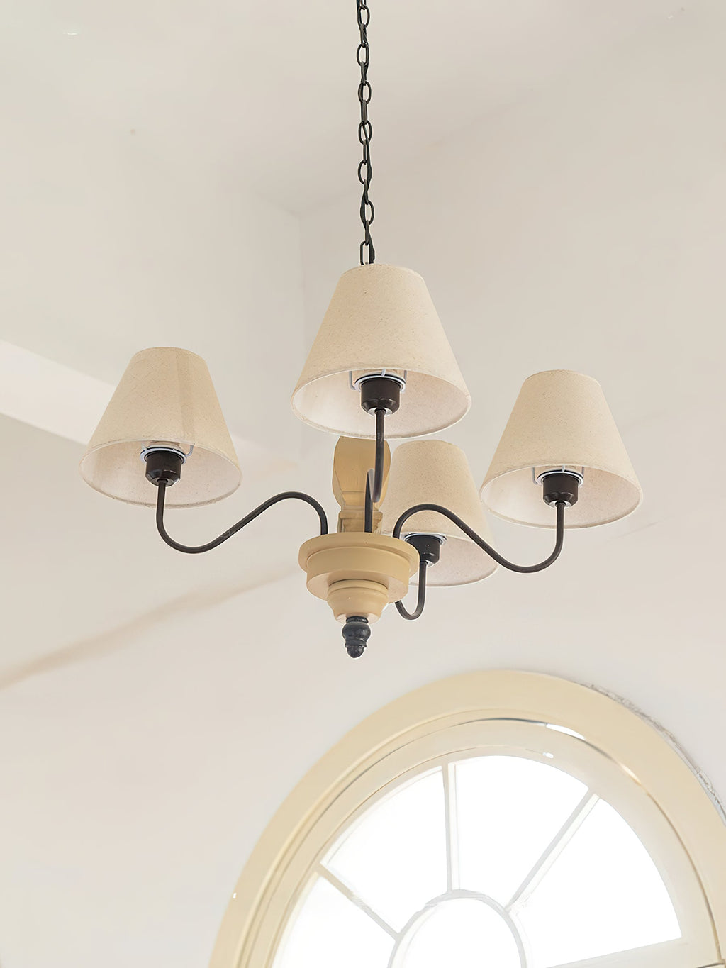 Ember Oak & Co. Adela Wood Chandelier — Metal Design