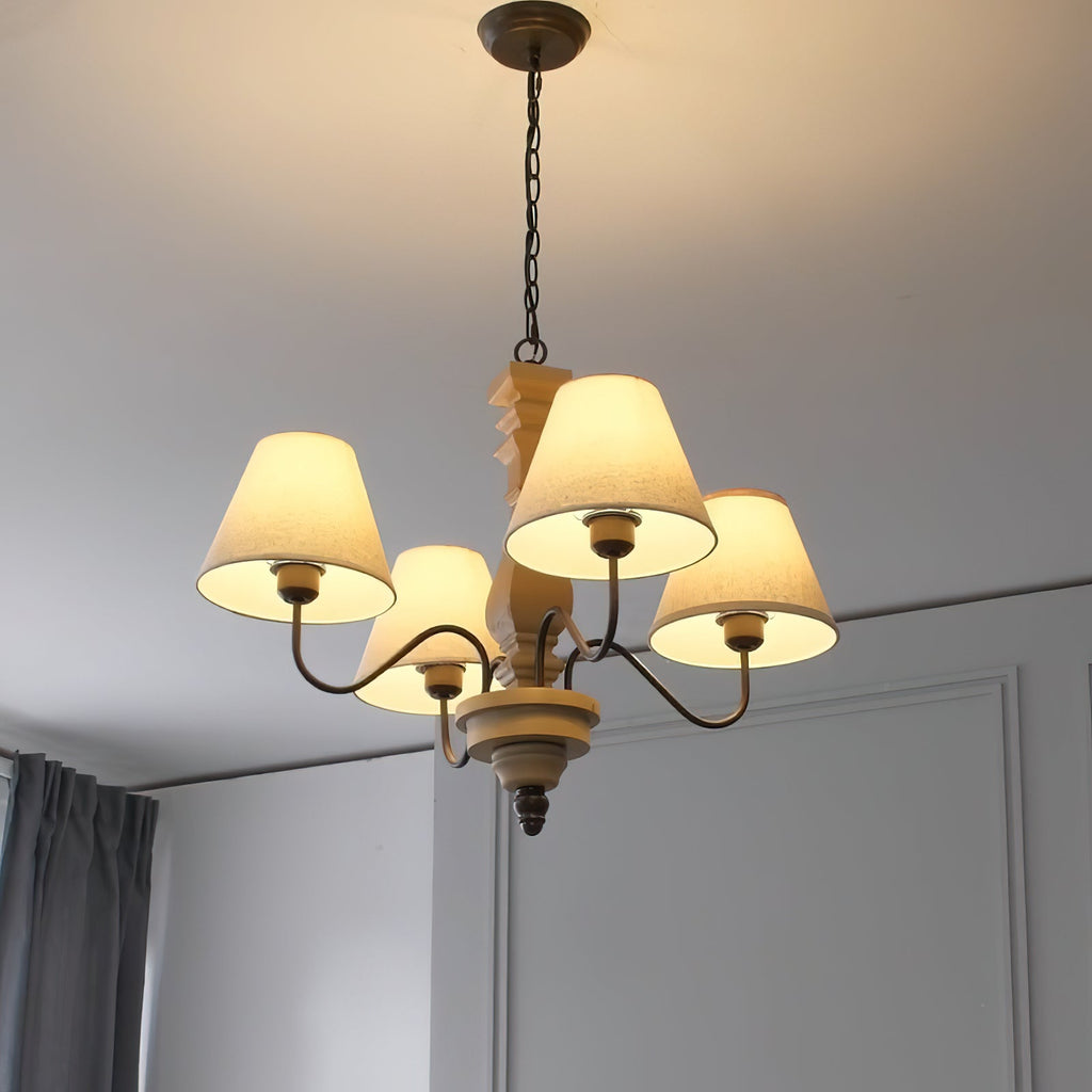 Ember Oak & Co. Adela Wood Chandelier — Metal Design