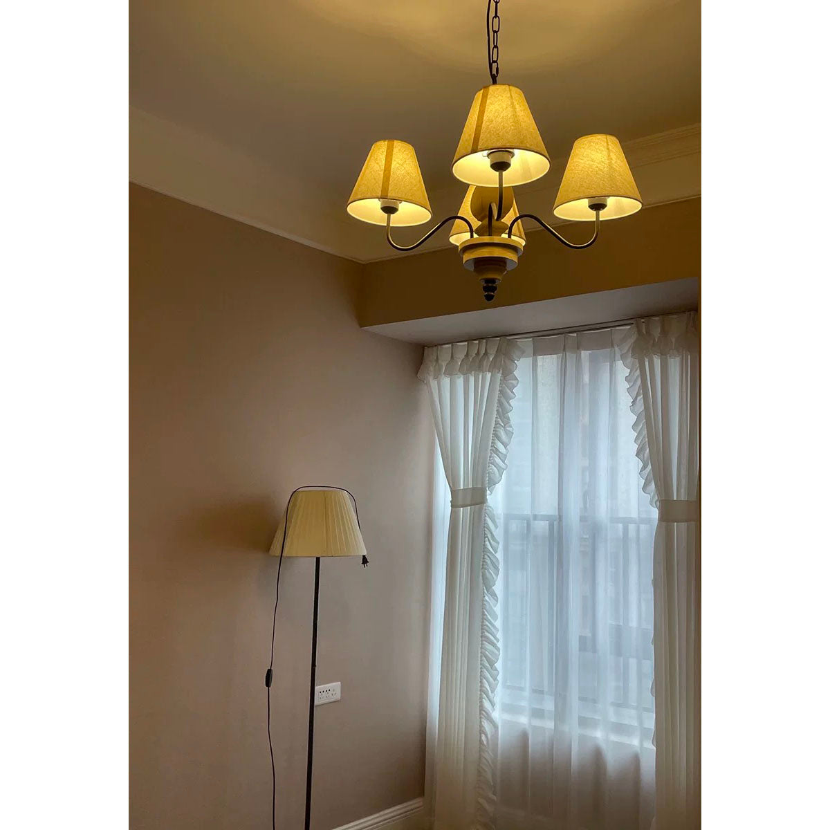 Ember Oak & Co. Adela Wood Chandelier — Metal Design