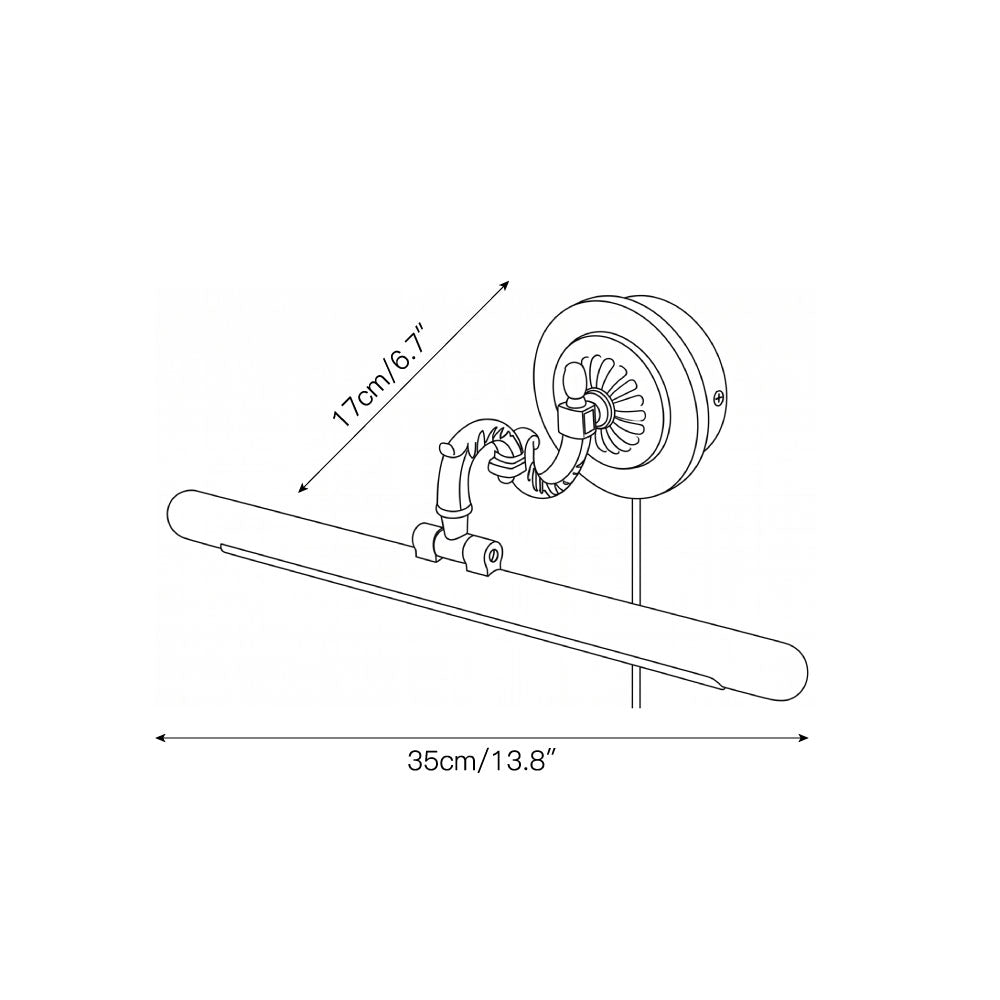 Ember Oak & Co. Adjustable Picture Plug-in Wall Sconce