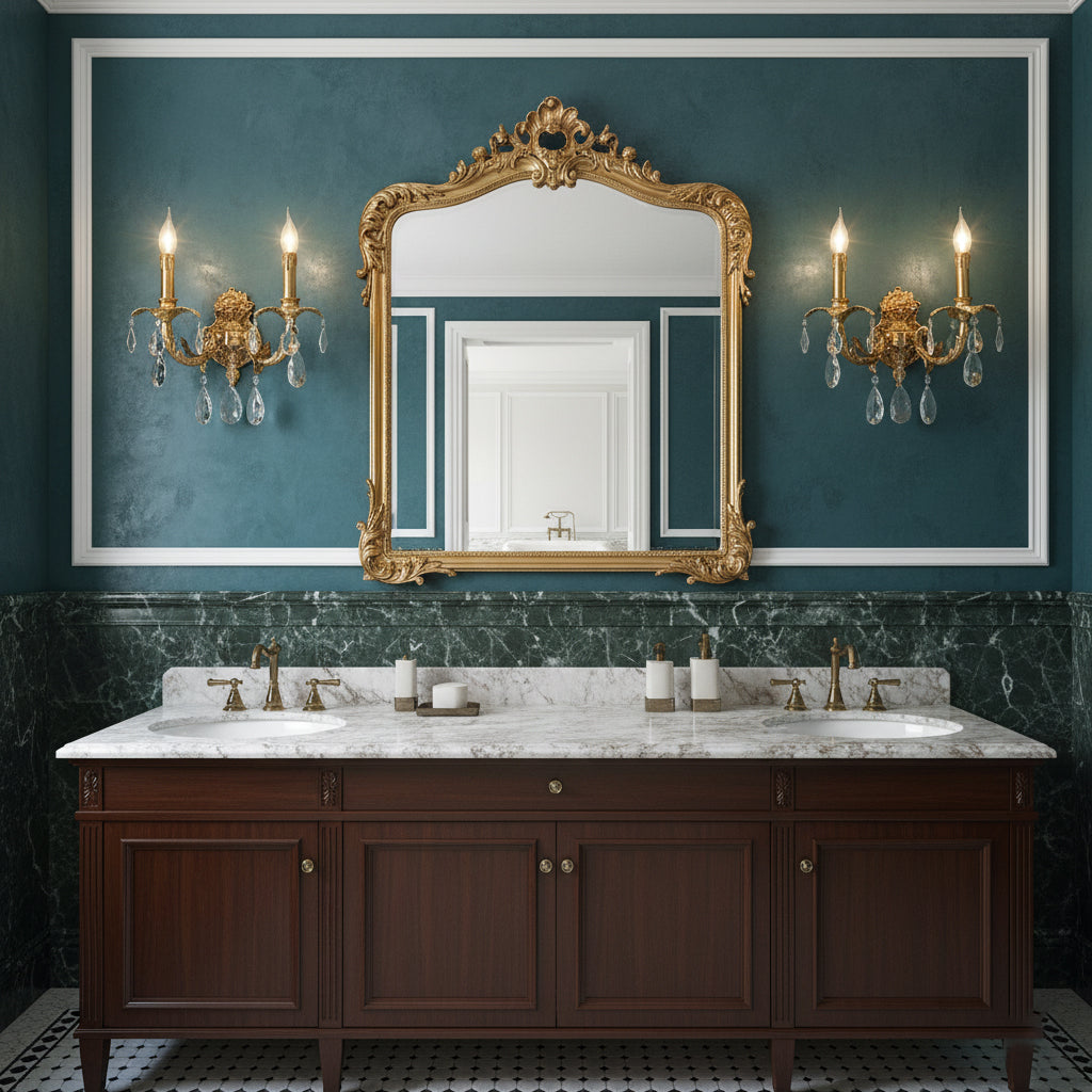 Ember Oak & Co. Adriana Brass Wall Lamp — Solid Brass Finish