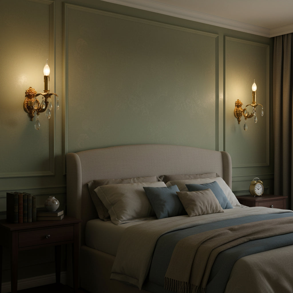 Ember Oak & Co. Adriana Brass Wall Lamp — Solid Brass Finish