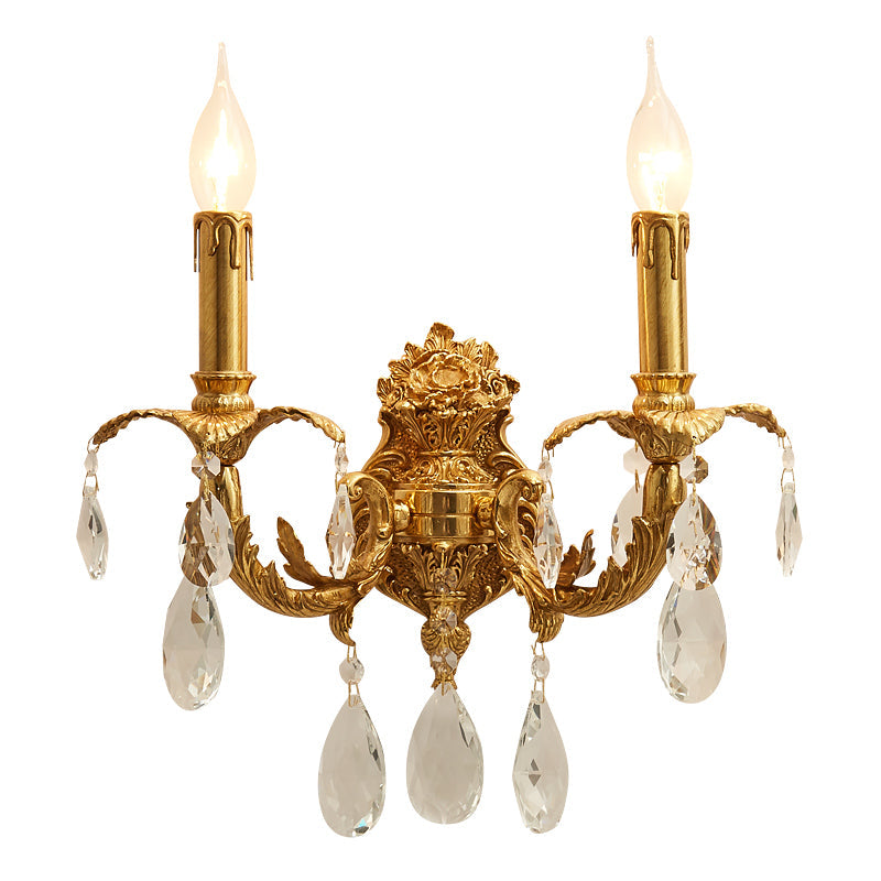 Ember Oak & Co. Adriana Brass Wall Lamp — Solid Brass Finish
