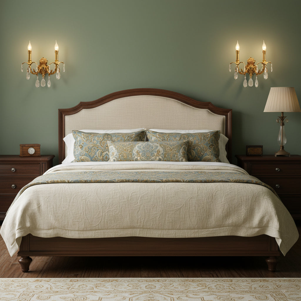 Ember Oak & Co. Adriana Brass Wall Lamp — Solid Brass Finish