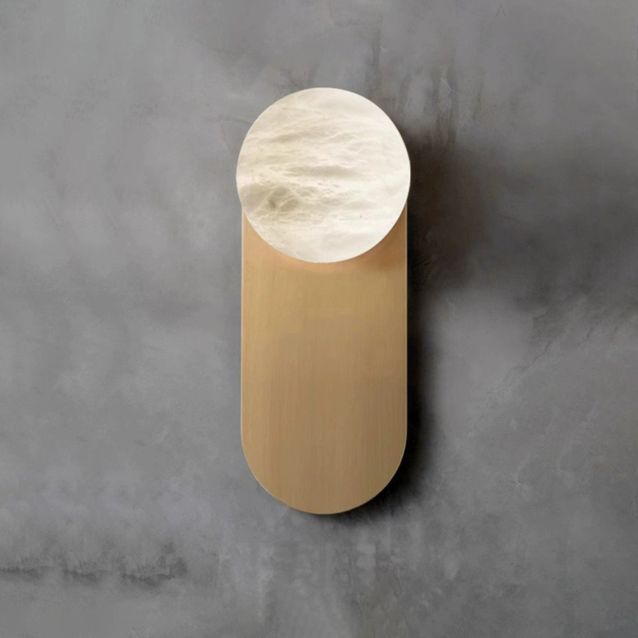 Ember Oak & Co. Adrion Alabaster Wall Lamp — Natural Alabaster Stone