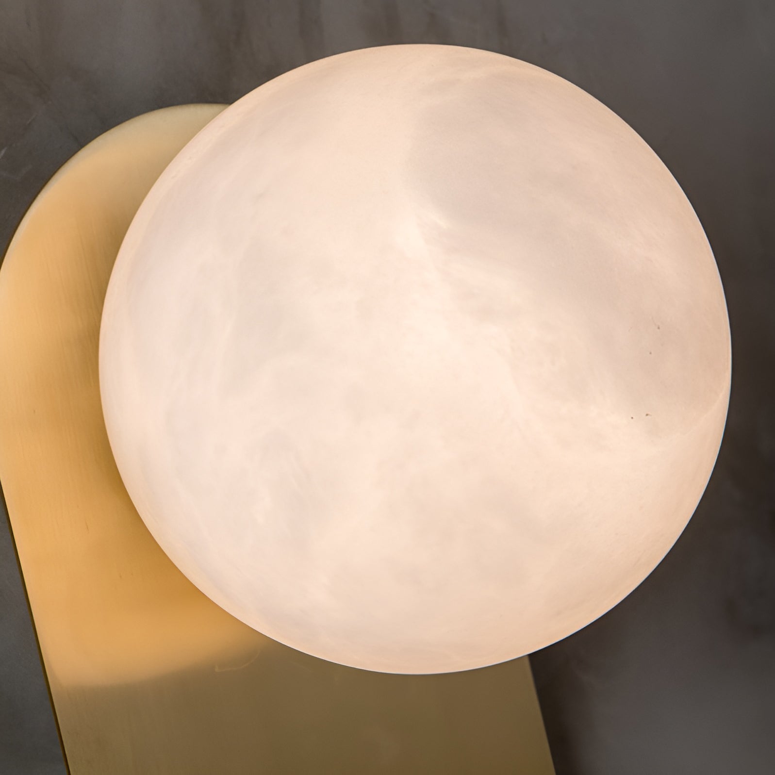 Ember Oak & Co. Adrion Alabaster Wall Lamp — Natural Alabaster Stone