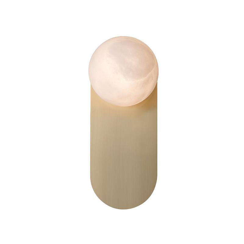 Ember Oak & Co. Adrion Alabaster Wall Lamp — Natural Alabaster Stone