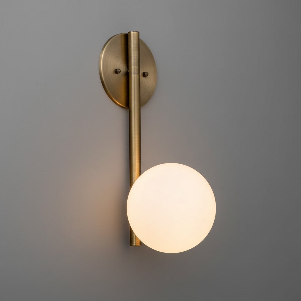 Ember Oak & Co. Adrion Wall Lamp — Natural Alabaster Stone