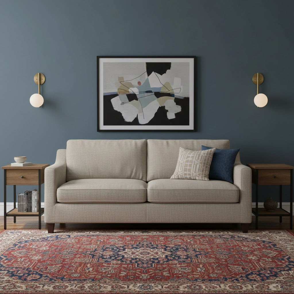 Ember Oak & Co. Adrion Wall Lamp — Natural Alabaster Stone