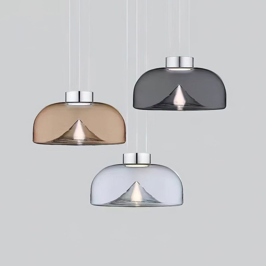 Ember Oak & Co. Aella Glass Pendant Light — Dimmable LED