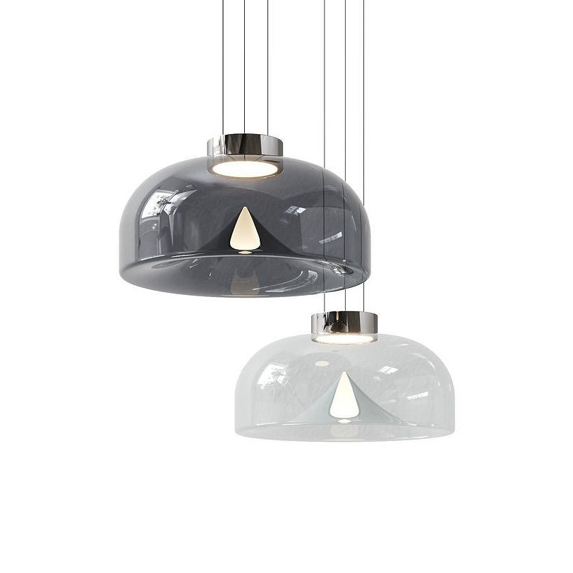 Ember Oak & Co. Aella Glass Pendant Light — Dimmable LED
