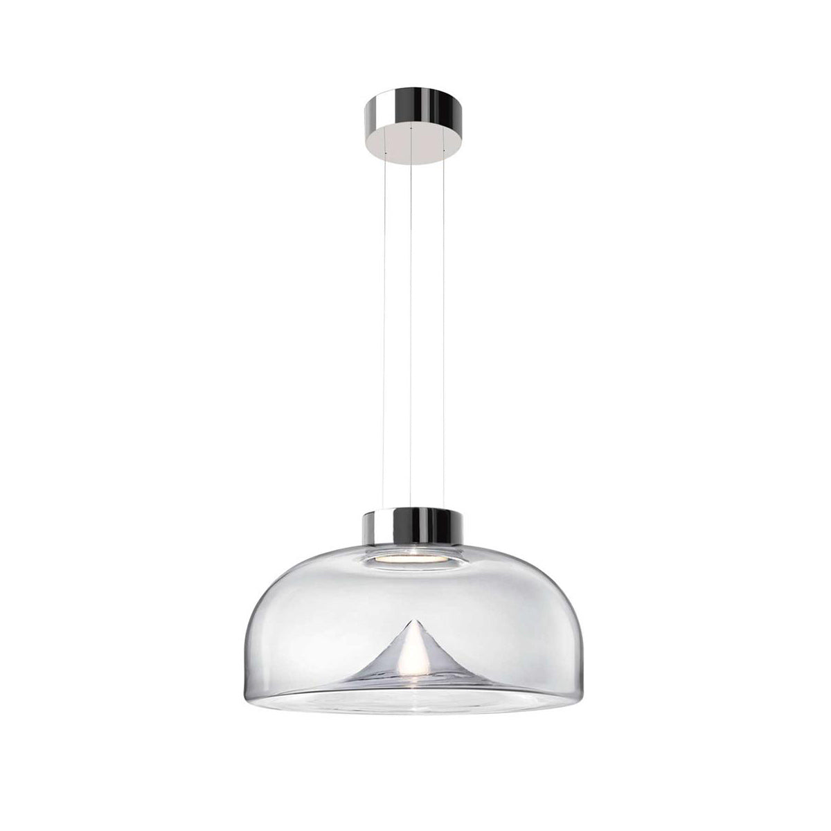 Ember Oak & Co. Aella Glass Pendant Light — Dimmable LED