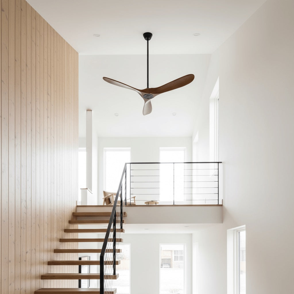 Ember Oak & Co. Aero Breeze 42" Brass Wood Ceiling Fan