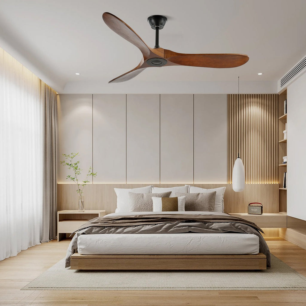 Ember Oak & Co. Aero Breeze 42" Brass Wood Ceiling Fan