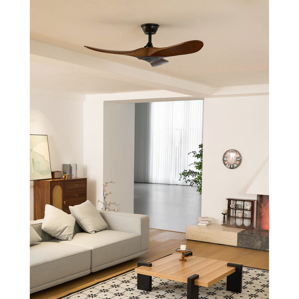 Ember Oak & Co. Aero Breeze 42" Brass Wood Ceiling Fan