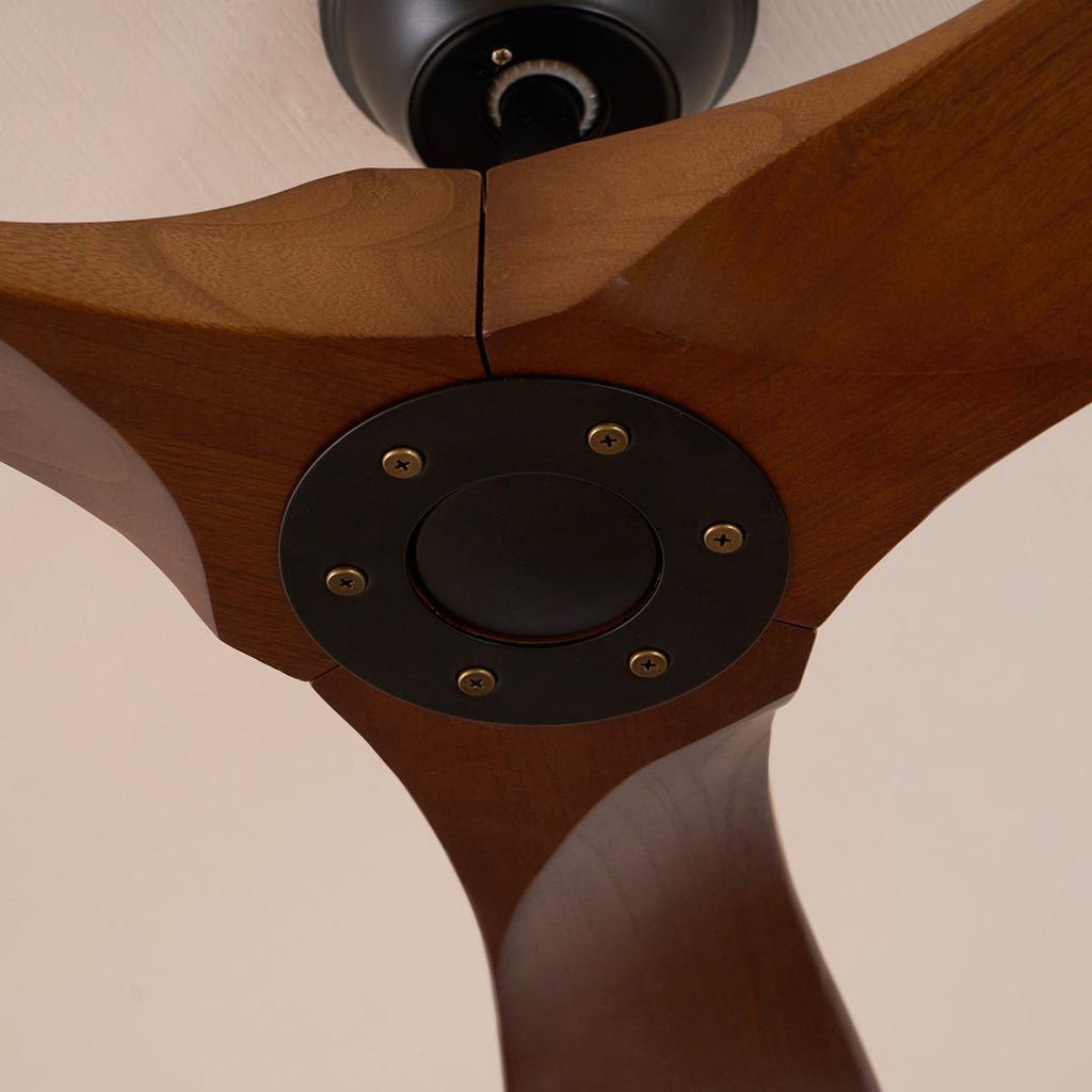 Ember Oak & Co. Aero Breeze 42" Brass Wood Ceiling Fan