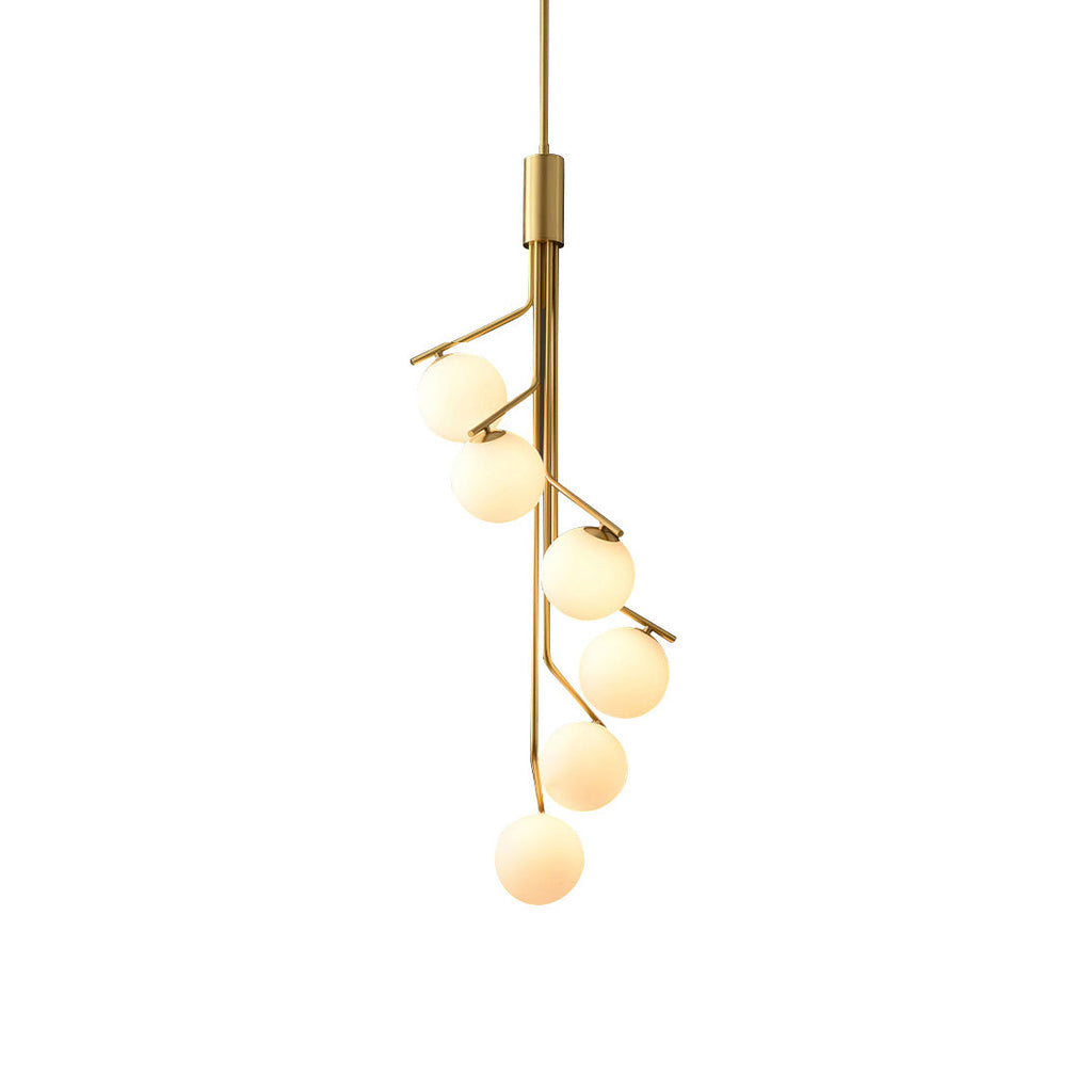 Ember Oak & Co. Ageet Pendant Light — Solid Brass Finish