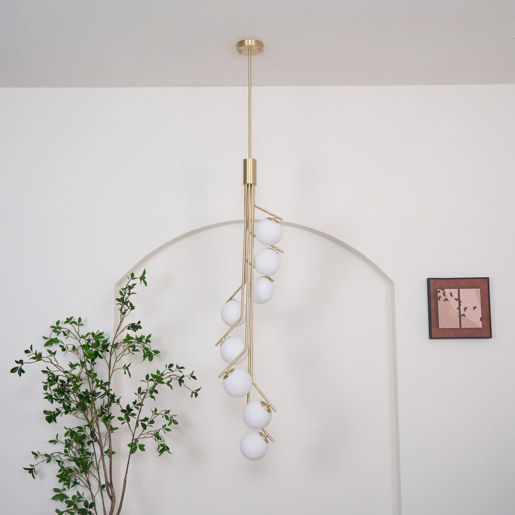 Ember Oak & Co. Ageet Pendant Light — Solid Brass Finish