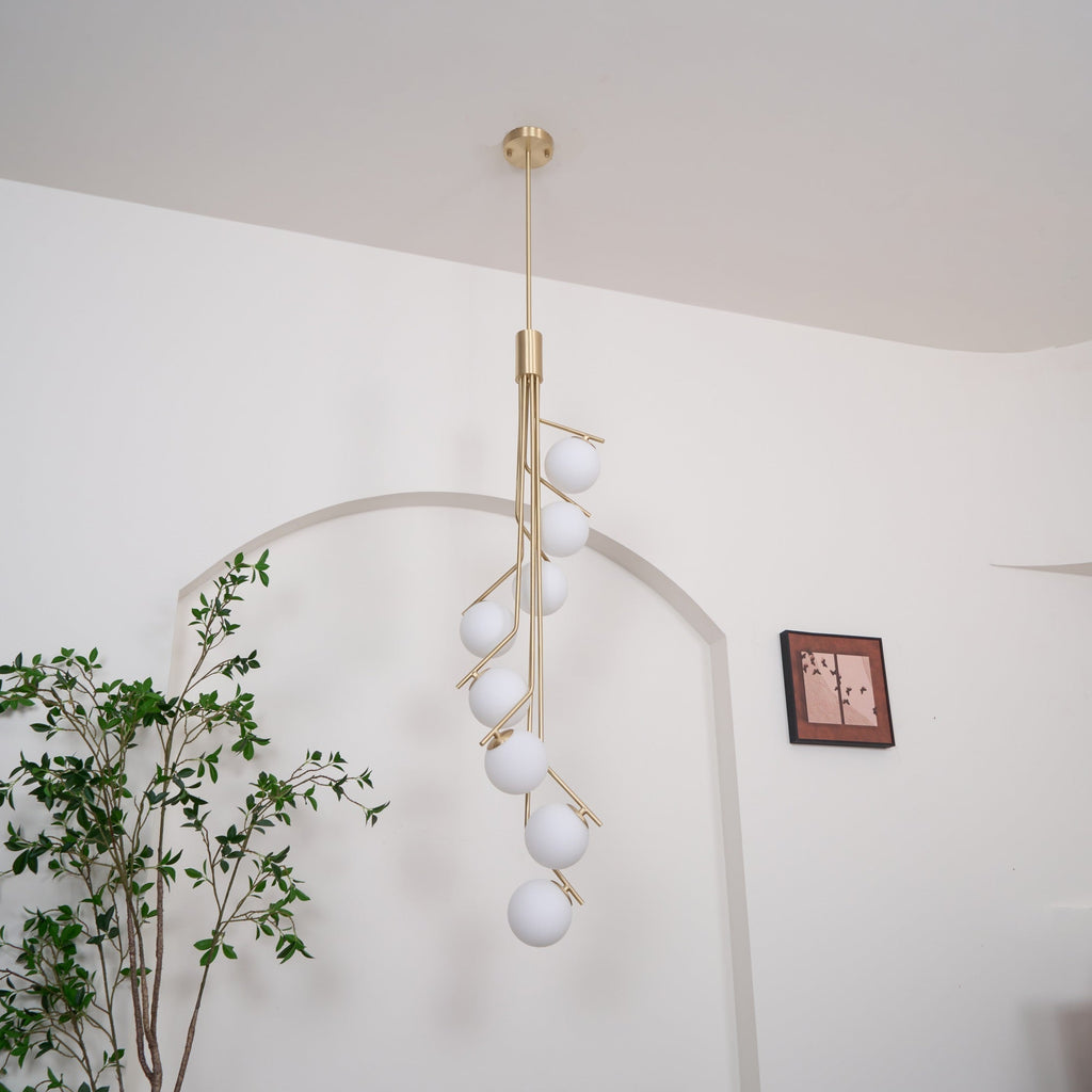 Ember Oak & Co. Ageet Pendant Light — Solid Brass Finish