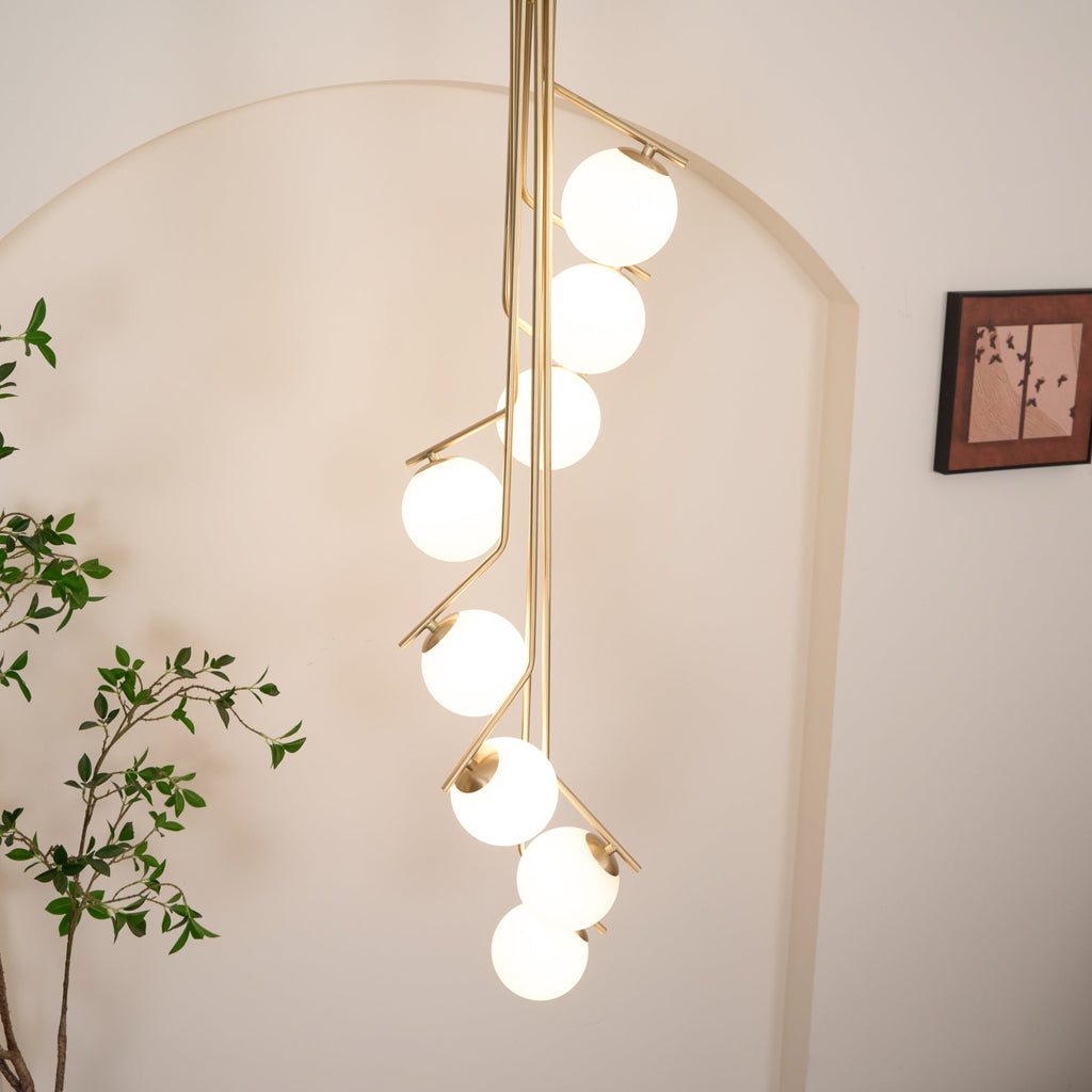 Ember Oak & Co. Ageet Pendant Light — Solid Brass Finish