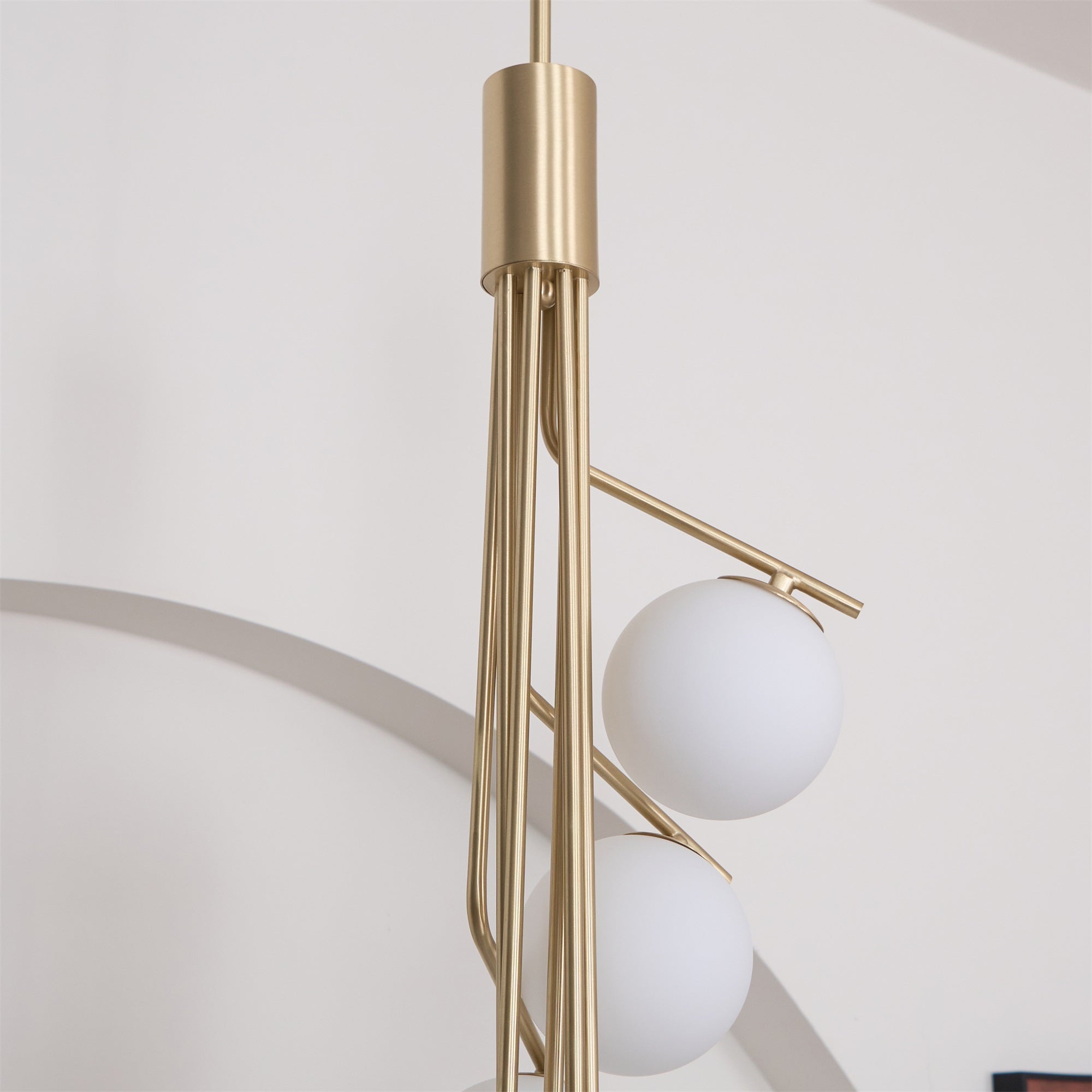 Ember Oak & Co. Ageet Pendant Light — Solid Brass Finish