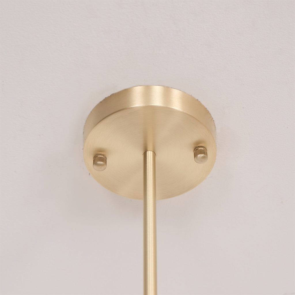 Ember Oak & Co. Ageet Pendant Light — Solid Brass Finish