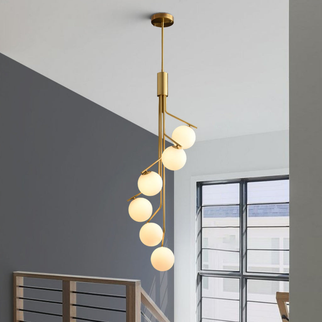 Ember Oak & Co. Ageet Pendant Light — Solid Brass Finish