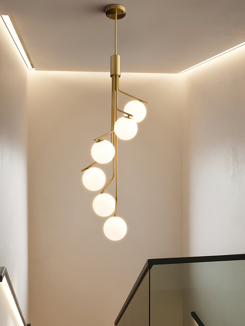 Ember Oak & Co. Ageet Pendant Light — Solid Brass Finish