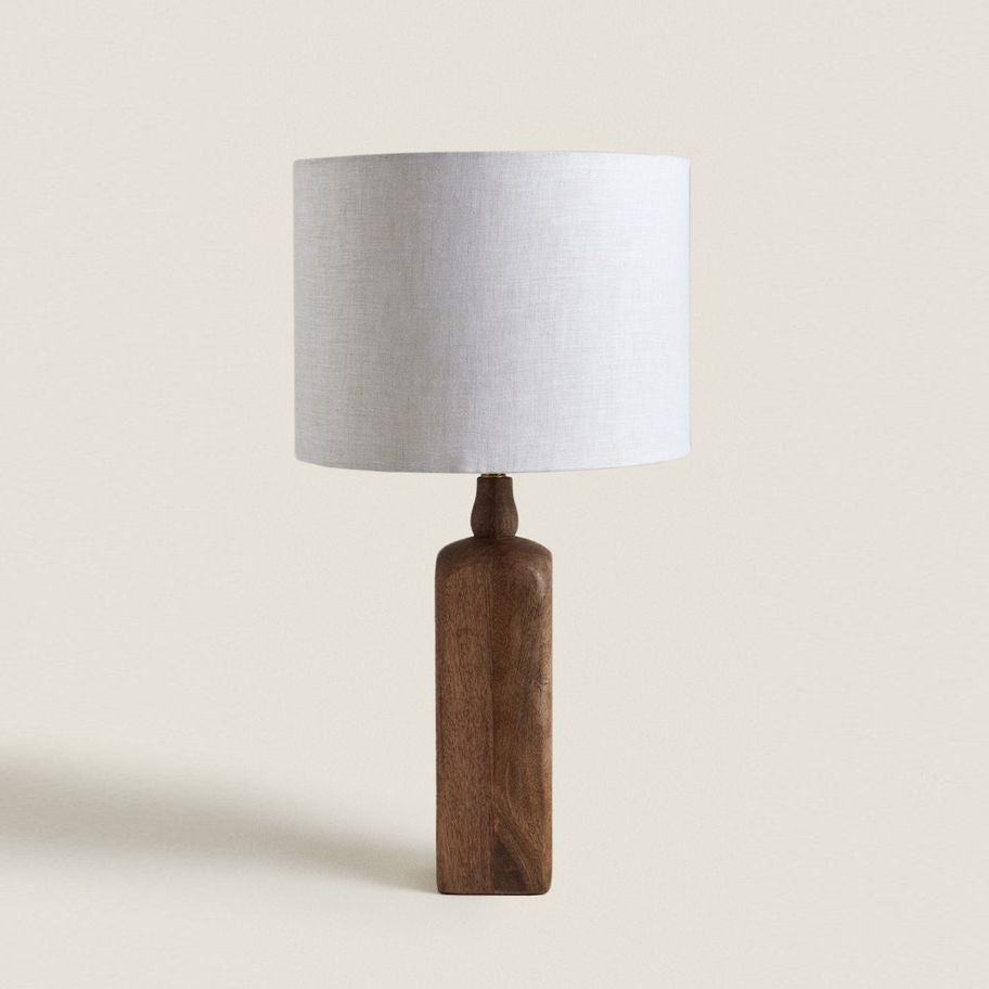 Ember Oak & Co. Aisling 25" Solid Wood Table Lamp
