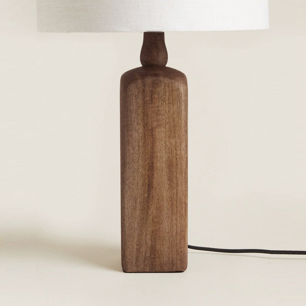 Ember Oak & Co. Aisling 25" Solid Wood Table Lamp