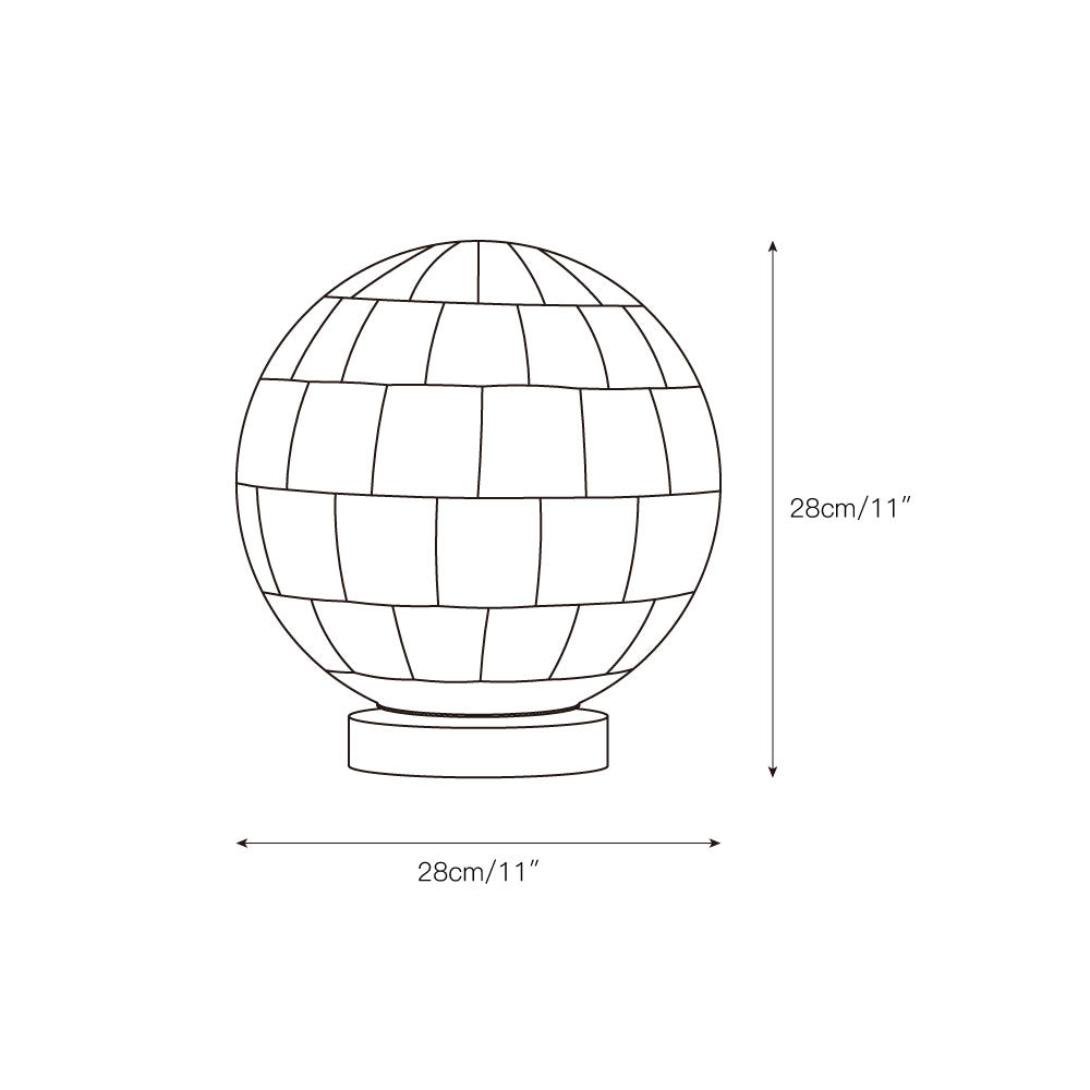 Ember Oak & Co. Alabaster Ball 11" Brass Table Lamp