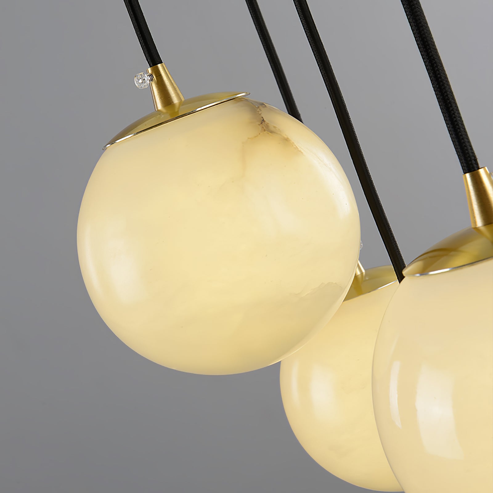 Ember Oak & Co. Alabaster Balls Cluster Chandelier
