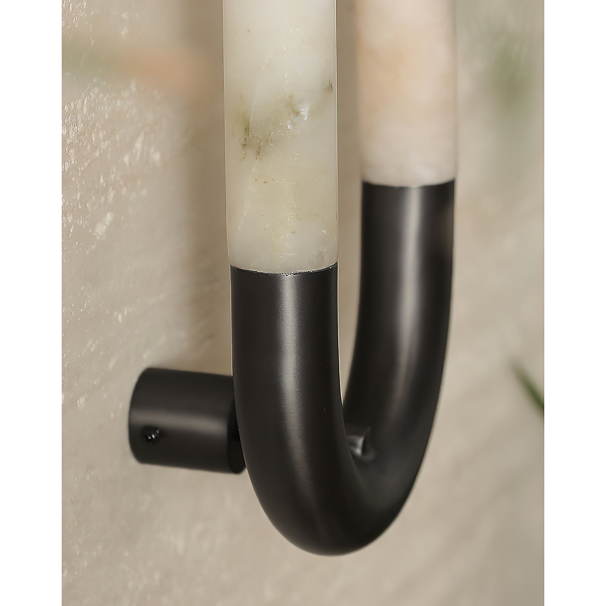Ember Oak & Co. Alabaster Banded KoKo Sconce — Natural Alabaster Stone