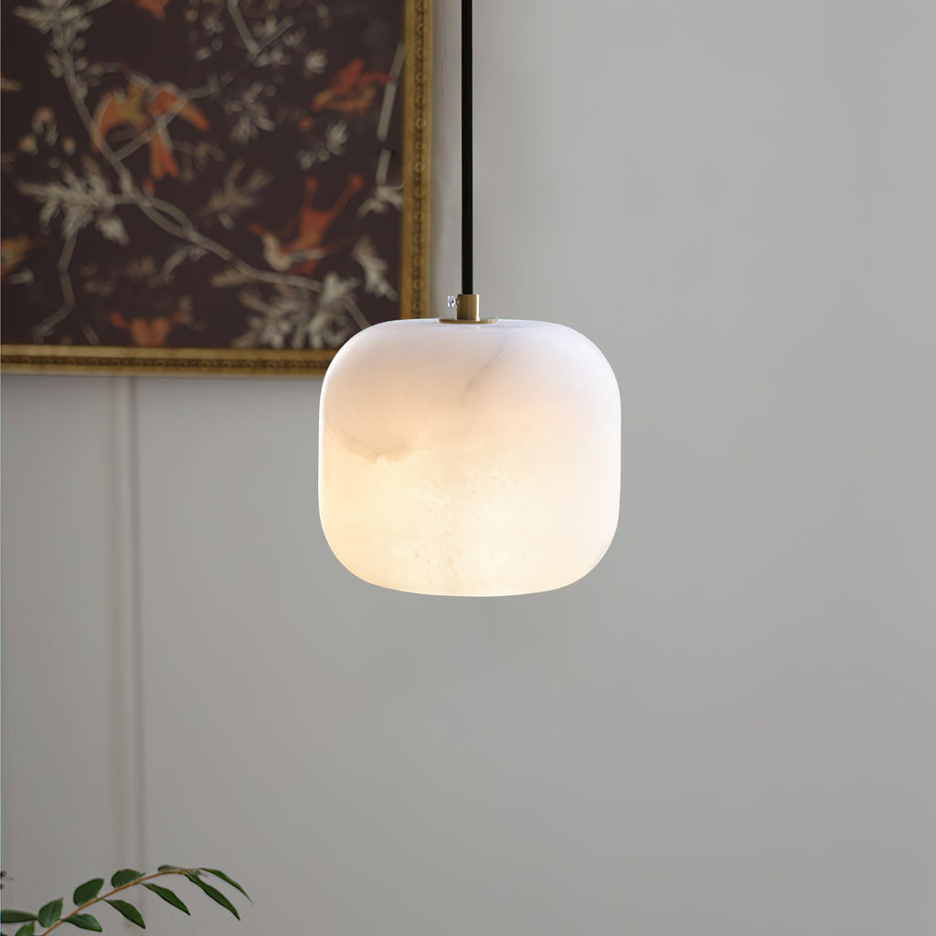 Ember Oak & Co. Alabaster Bedside Pendant Light