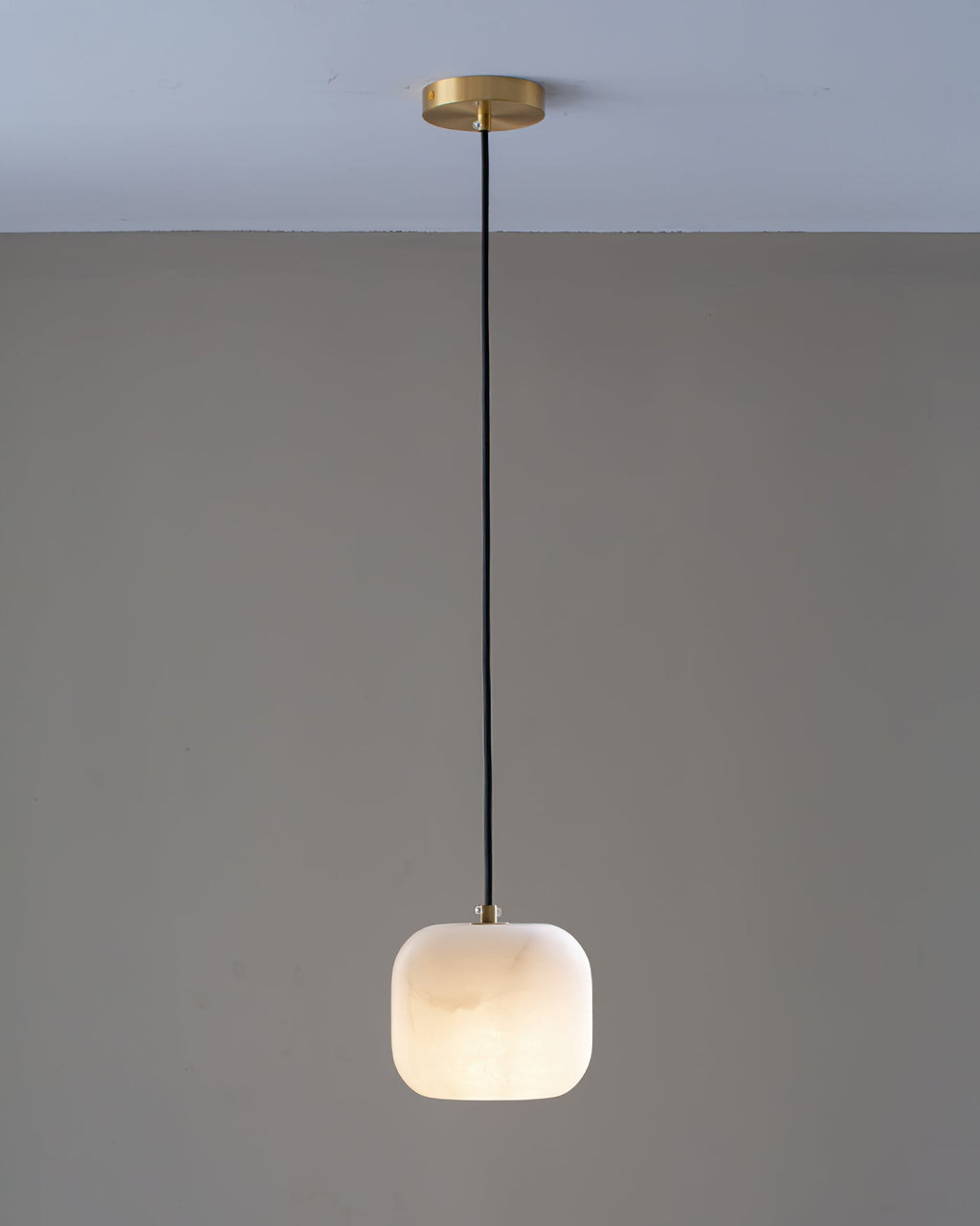 Ember Oak & Co. Alabaster Bedside Pendant Light