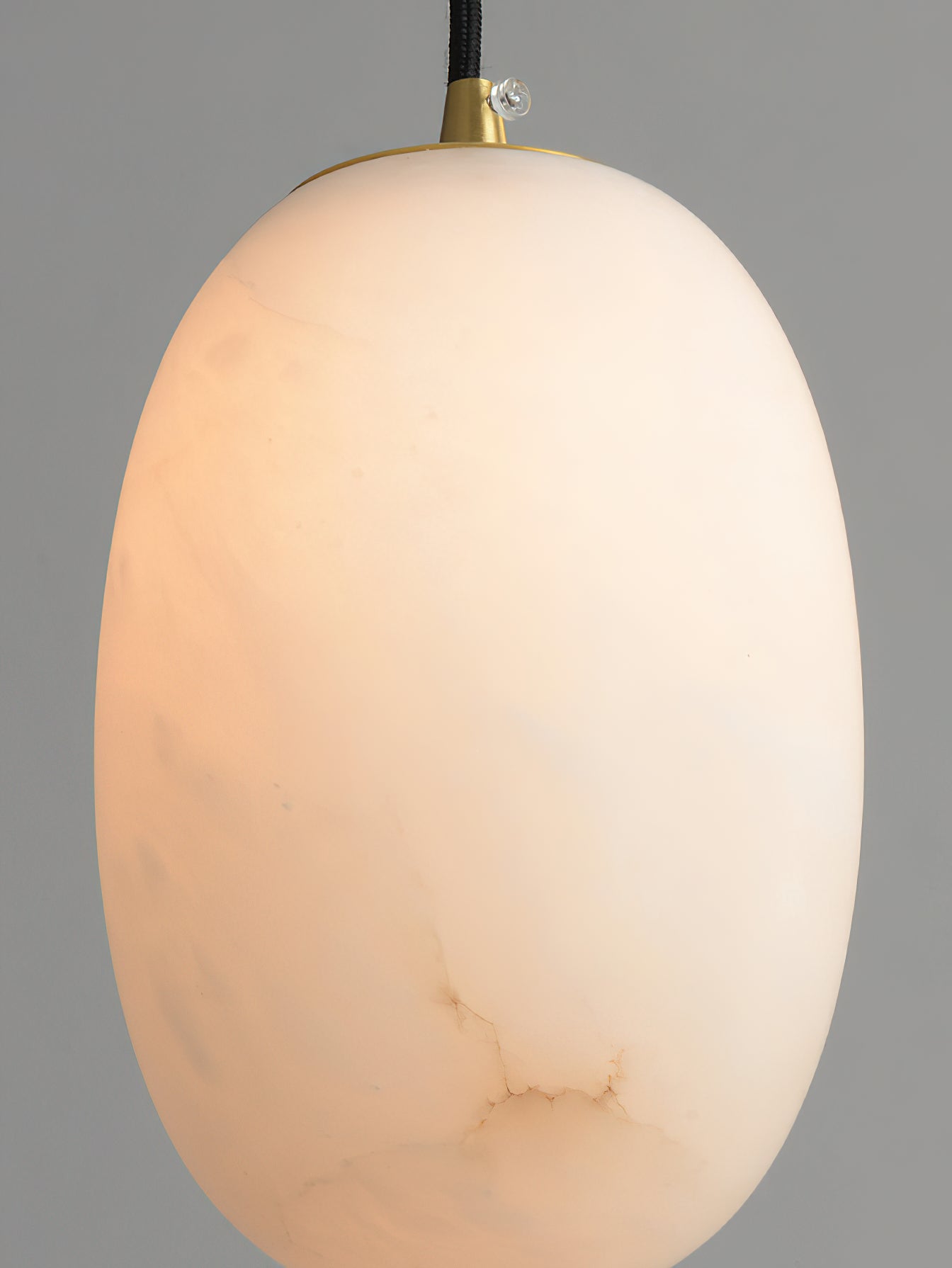 Ember Oak & Co. Alabaster Bedside Pendant Light