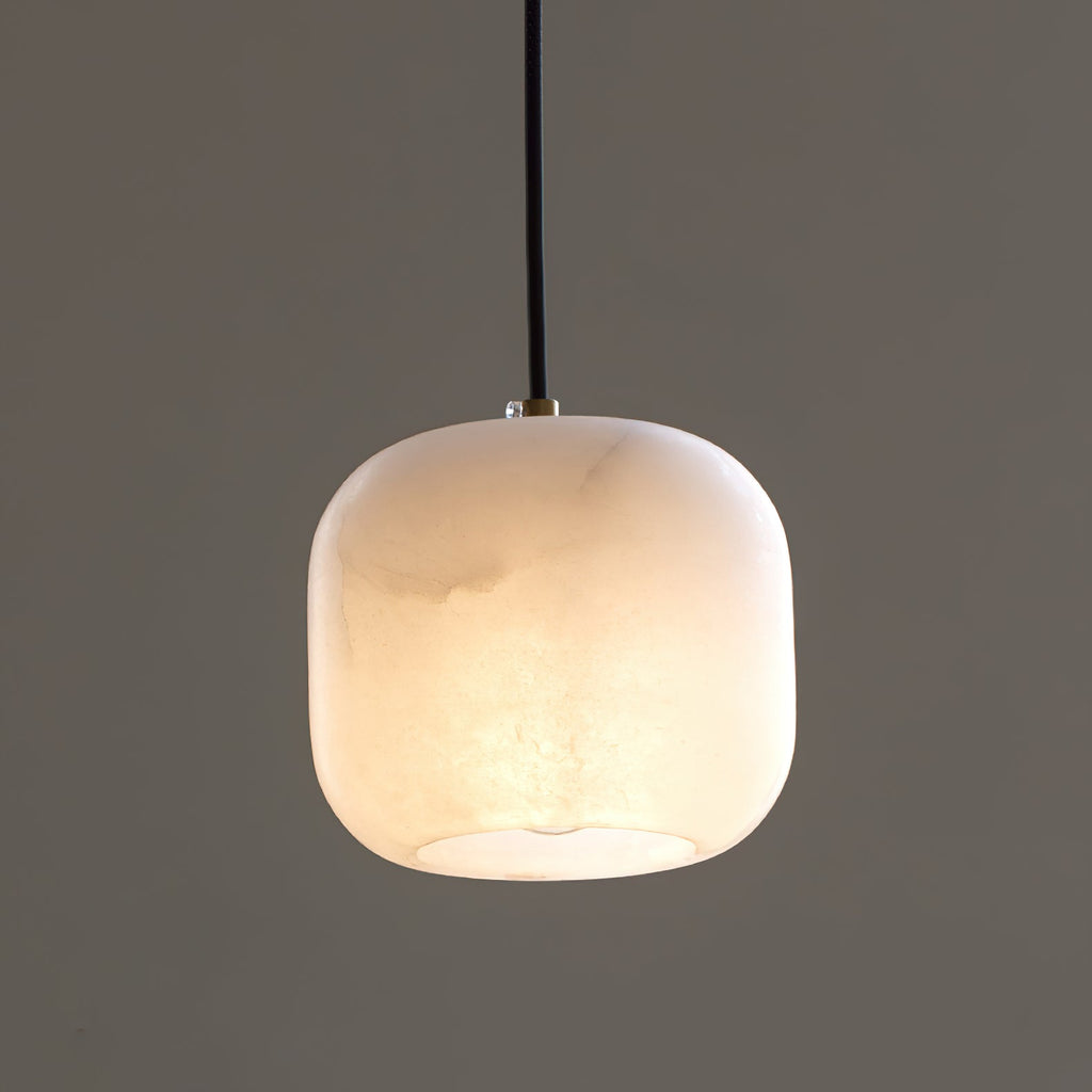 Ember Oak & Co. Alabaster Bedside Pendant Light