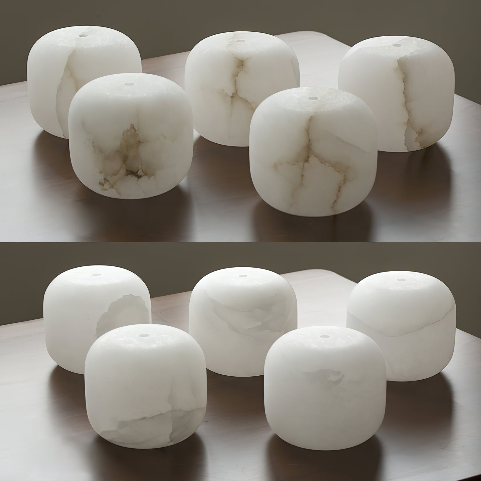 Ember Oak & Co. Alabaster Bedside Pendant Light